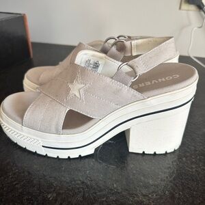 Converse Open Toe Platform Heels